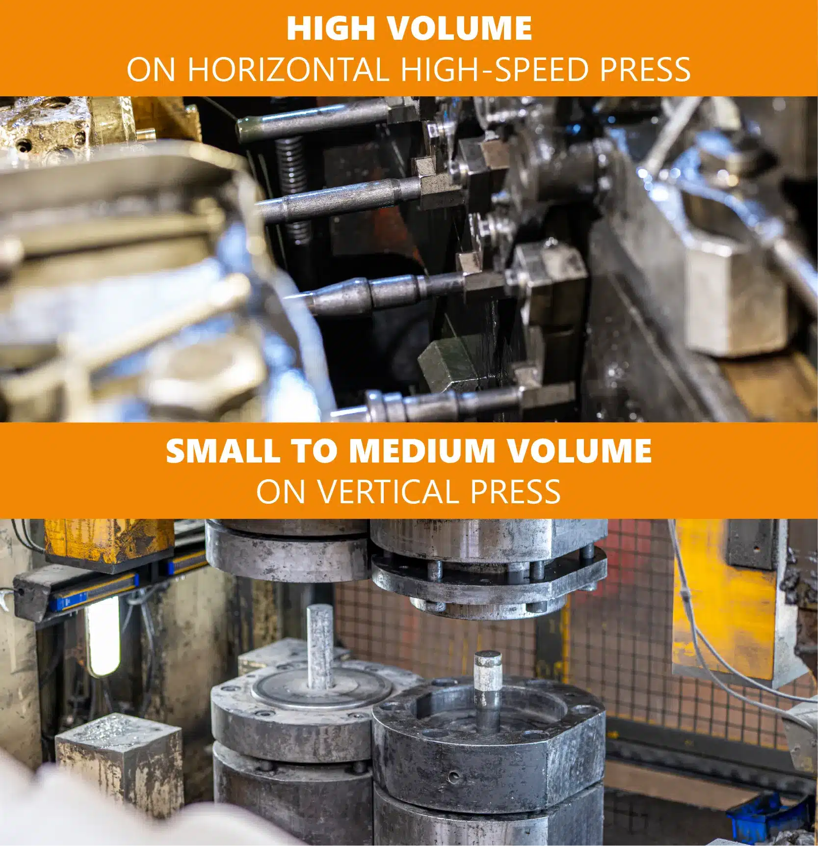 Equipment matched to volumes