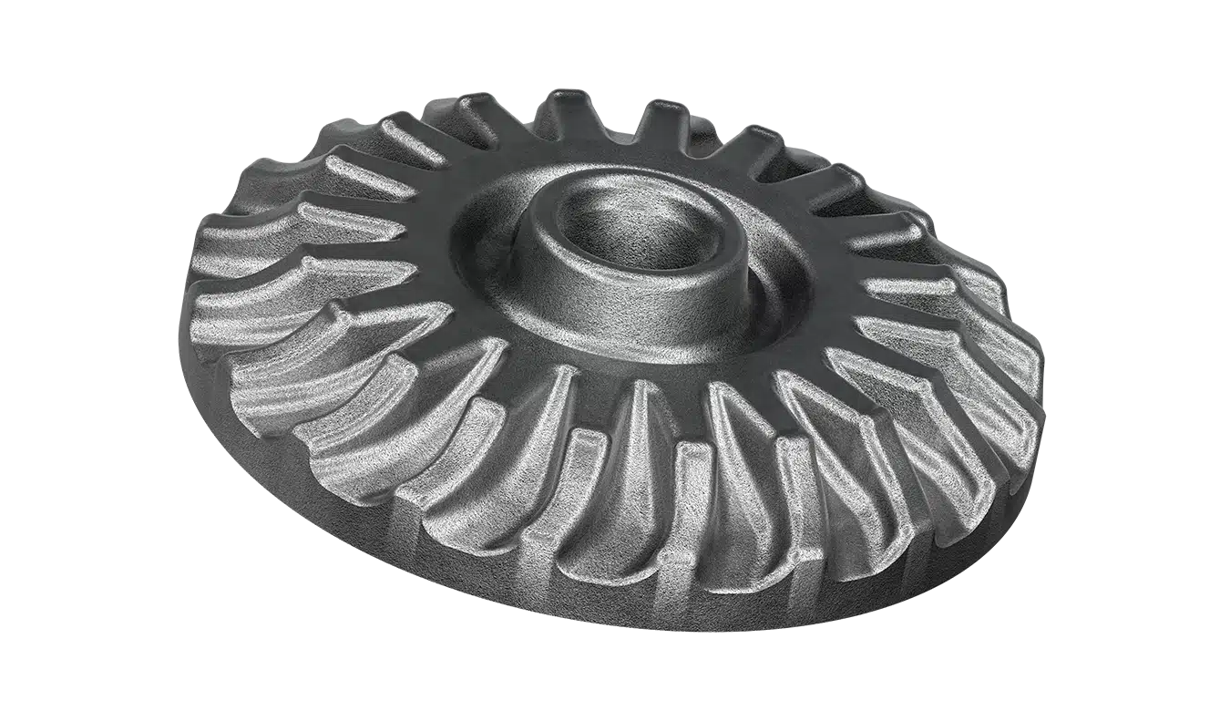 Forged impeller for marine equipment