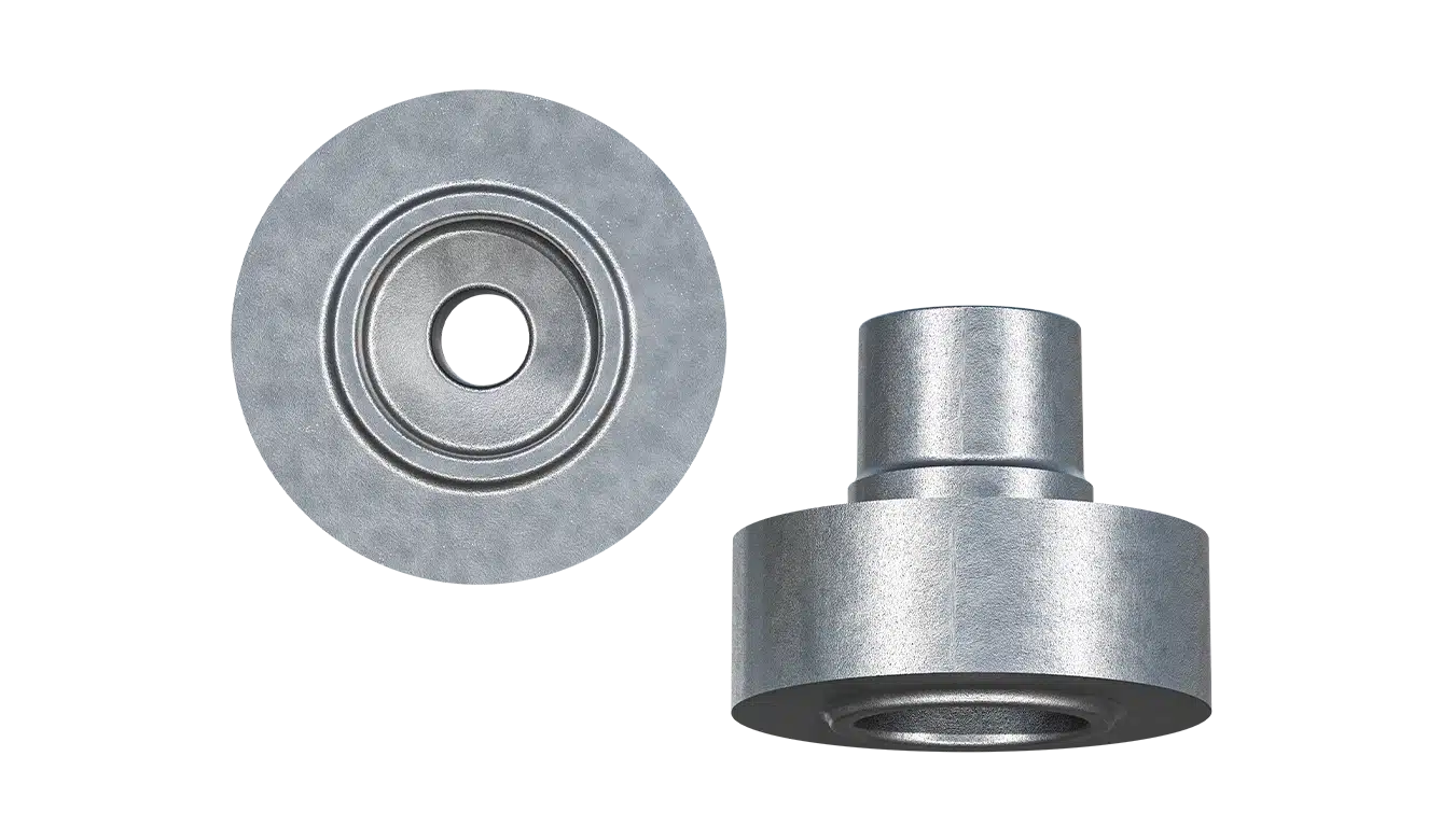 Forged pulley hub for automotive market