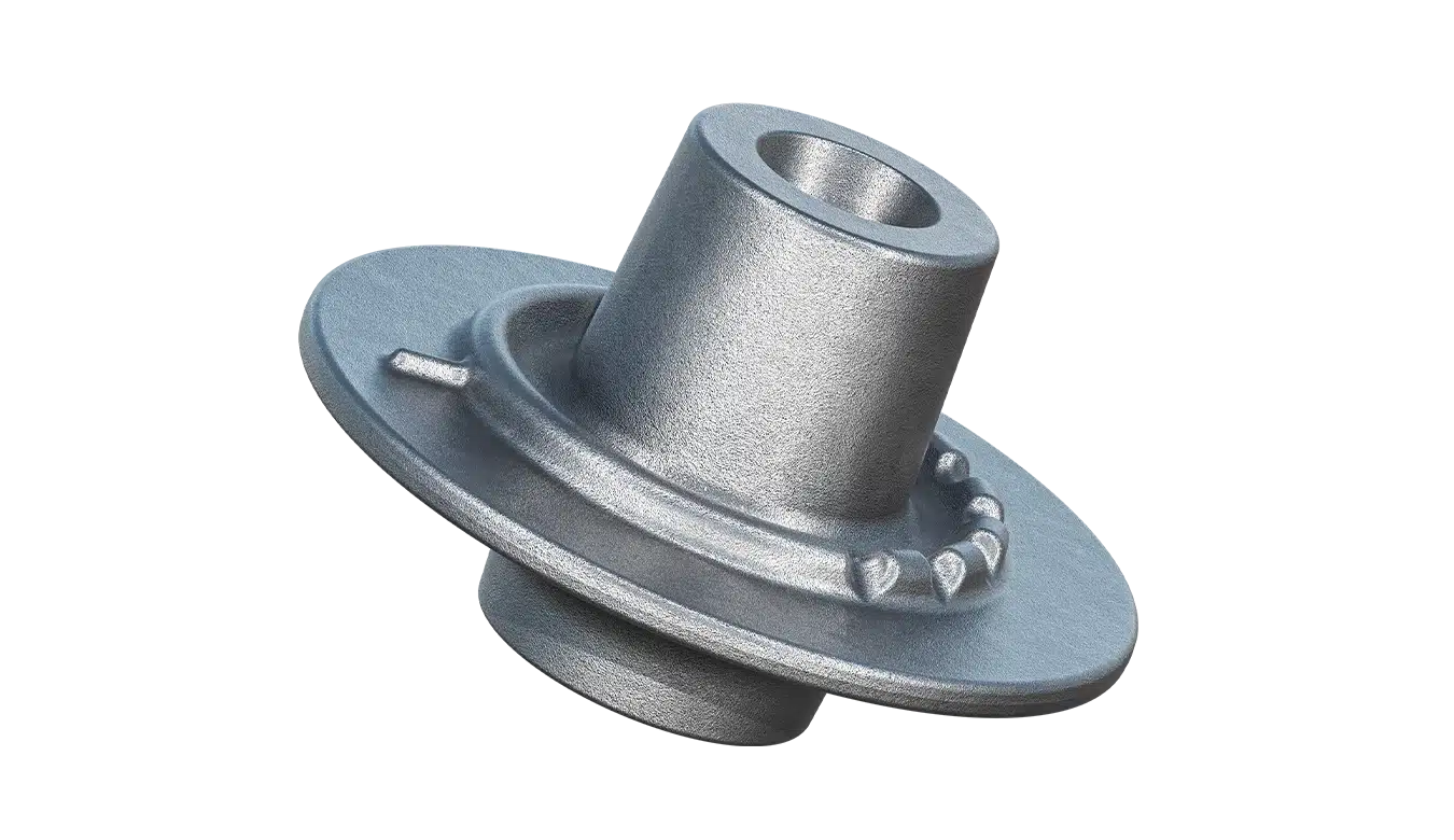 Forged spindle for construction equipment