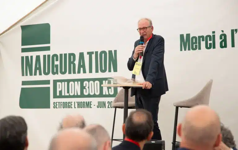 Setforge L'Horme director's speech for the forging hammer inauguration