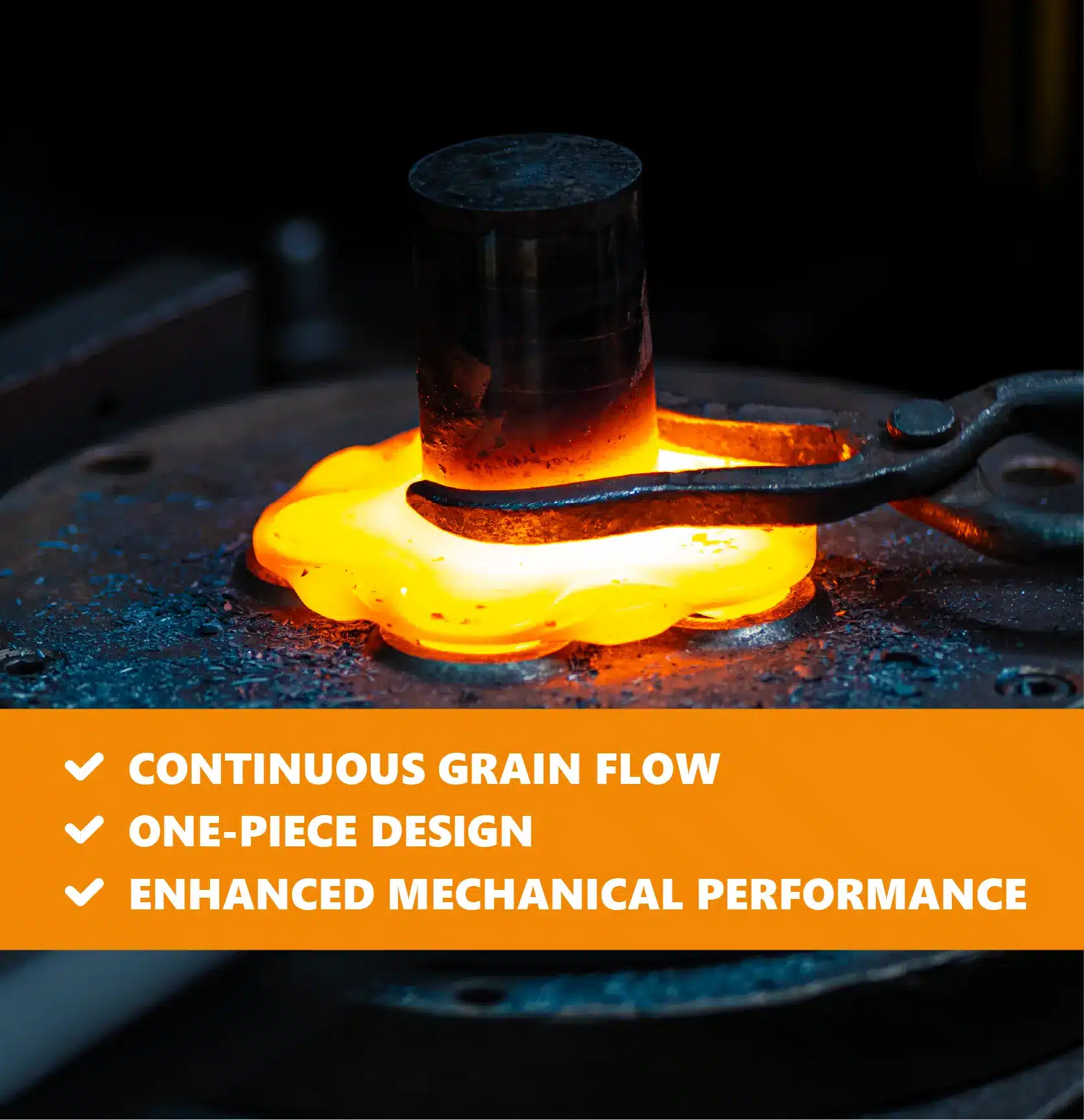High-performing one-piece components