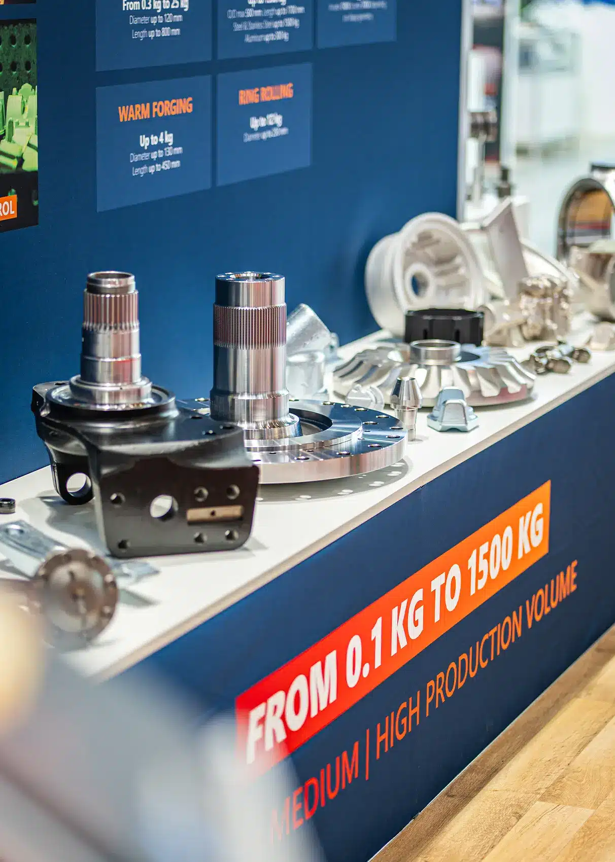 Forged and machined parts presented on Setforge booth at Castforge 2026