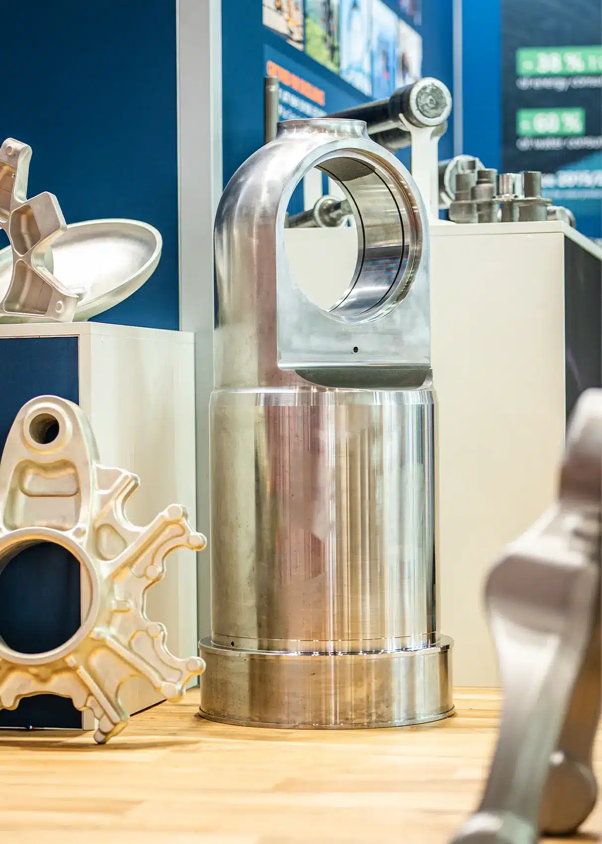 Forged and machined part presented on Setforge booth at Castforge 2026